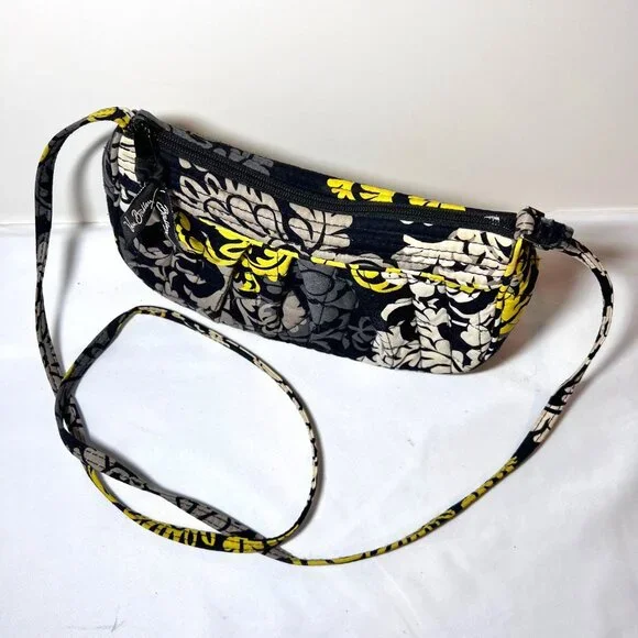 Vera Bradley (Retired) Baroque Small Purse-Black/Gold-Cloth-Pleated - Picture 10 of 15